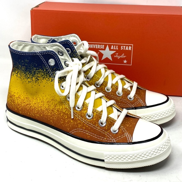 CONVERSE Size 7 Orange Canvas Low Top Lace-Up Sneakers main image 1